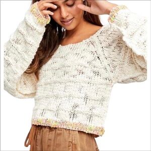Free People West Palm Knit Pullover Sweater